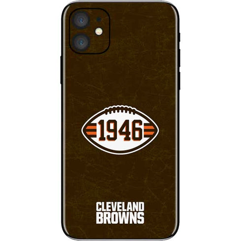NFL Cleveland Browns Alternate Distressed iPhone 11 Skin