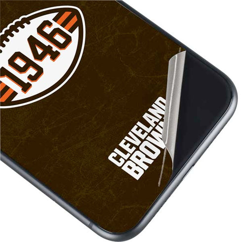 NFL Cleveland Browns Alternate Distressed iPhone 11 Skin