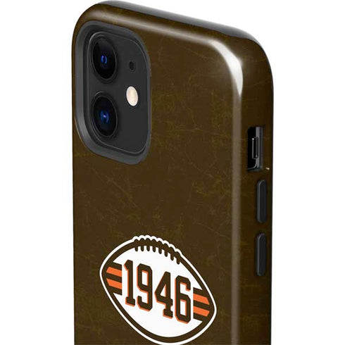 NFL Cleveland Browns Alternate Distressed iPhone 12 Impact Case