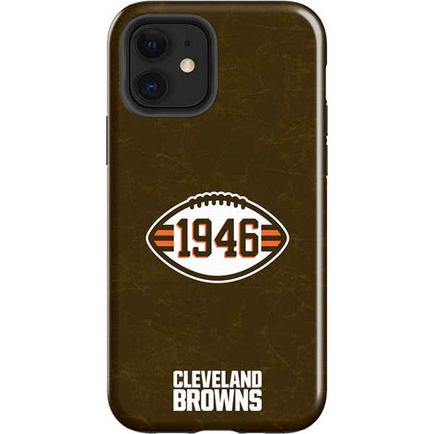 NFL Cleveland Browns Alternate Distressed iPhone 12 Impact Case