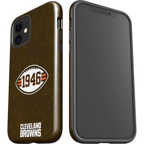 NFL Cleveland Browns Alternate Distressed iPhone 12 Impact Case