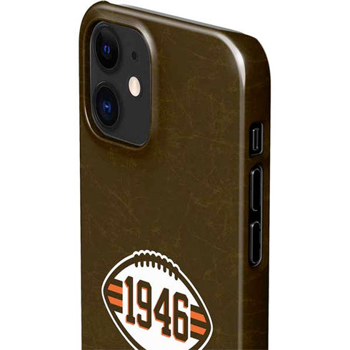 NFL Cleveland Browns Alternate Distressed iPhone 12 Mini Lite Case