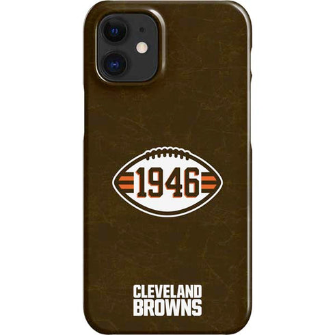 NFL Cleveland Browns Alternate Distressed iPhone 12 Mini Lite Case