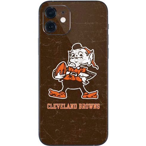 NFL Cleveland Browns Alternate Distressed iPhone 12 Mini Skin