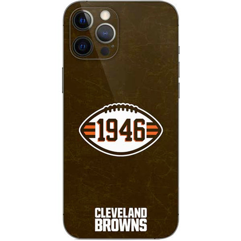 NFL Cleveland Browns Alternate Distressed iPhone 12 Pro Max Skin
