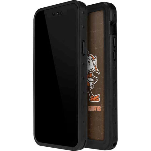 NFL Cleveland Browns Alternate Distressed iPhone 12 Pro Waterproof Case