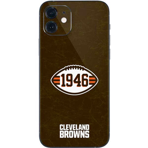 NFL Cleveland Browns Alternate Distressed iPhone 12 Skin