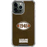 NFL Cleveland Browns Alternate Distressed iPhone 13 Pro Max Clear Case