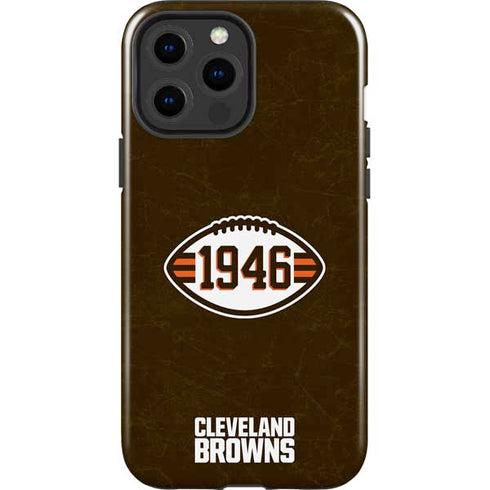 NFL Cleveland Browns Alternate Distressed iPhone 13 Pro Max Impact Case