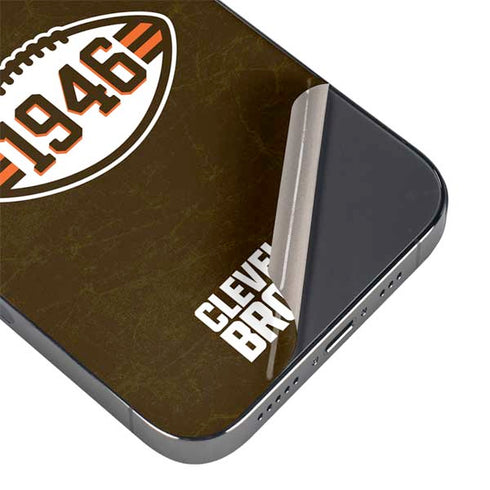 NFL Cleveland Browns Alternate Distressed iPhone 13 Pro Max Skin