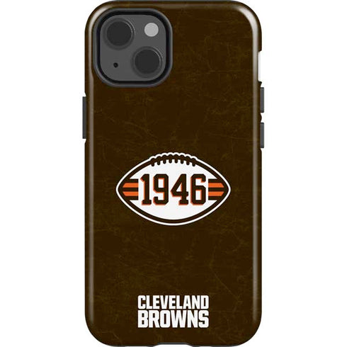 NFL Cleveland Browns Alternate Distressed iPhone 15 Impact Case