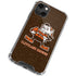 NFL Cleveland Browns Alternate Distressed iPhone 15 Plus Clear Case