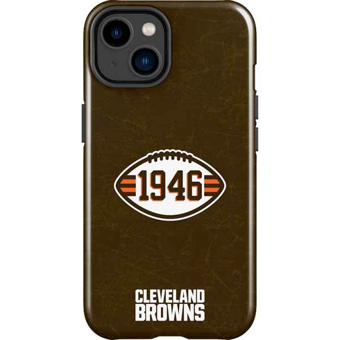 NFL Cleveland Browns Alternate Distressed iPhone 14 Plus Impact Case