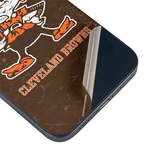NFL Cleveland Browns Alternate Distressed iPhone 15 Plus Skin