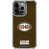 NFL Cleveland Browns Alternate Distressed iPhone 14 Pro Clear Case