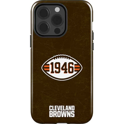 NFL Cleveland Browns Alternate Distressed iPhone 15 Pro Impact Case