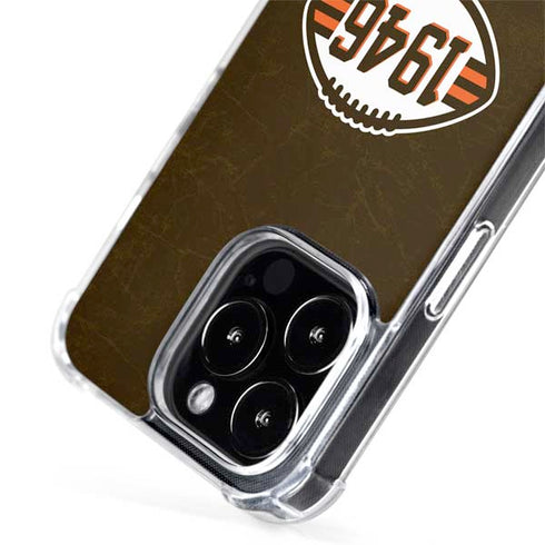 NFL Cleveland Browns Alternate Distressed iPhone 15 Pro MagSafe Case