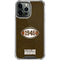 NFL Cleveland Browns Alternate Distressed iPhone 15 Pro Max Clear Case