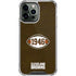 NFL Cleveland Browns Alternate Distressed iPhone 14 Pro Max Clear Case