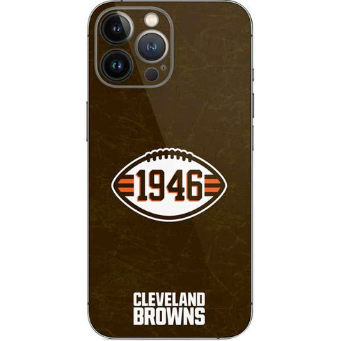 NFL Cleveland Browns Alternate Distressed iPhone 14 Pro Max Skin
