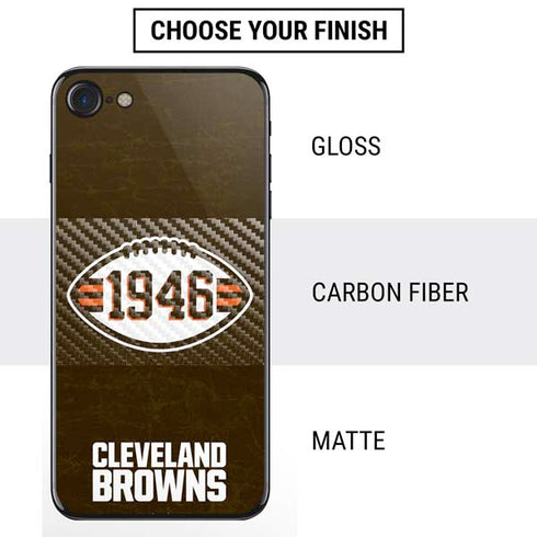 NFL Cleveland Browns Alternate Distressed iPhone SE (2nd & 3rd Gen) Skin