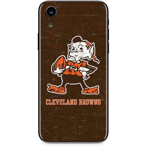 NFL Cleveland Browns Alternate Distressed iPhone XR Skin