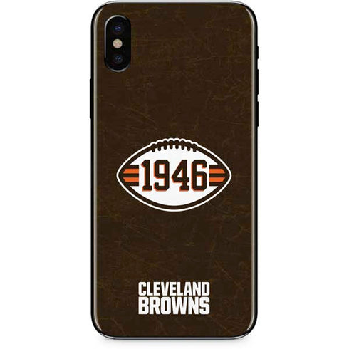 NFL Cleveland Browns Alternate Distressed iPhone XS Max Skin