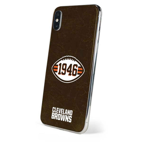 NFL Cleveland Browns Alternate Distressed iPhone XS Skin