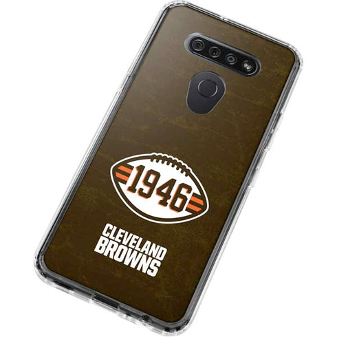 NFL Cleveland Browns Alternate Distressed LG K51/Q51 Clear Case