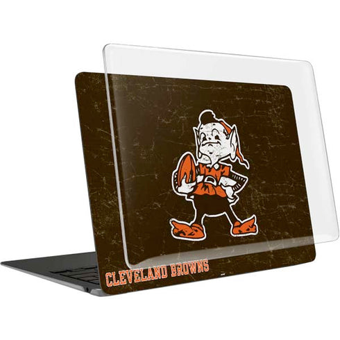 NFL Cleveland Browns Alternate Distressed MacBook Air 13in (2020) Case plus Skin