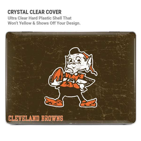 NFL Cleveland Browns Alternate Distressed MacBook Air 13in M1 (2021) Case plus Skin