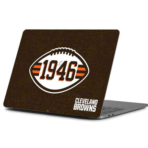 NFL Cleveland Browns Alternate Distressed Apple MacBook Pro 13-inch Skin
