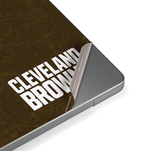 NFL Cleveland Browns Alternate Distressed MacBook Pro 14in (2021-24) Skin