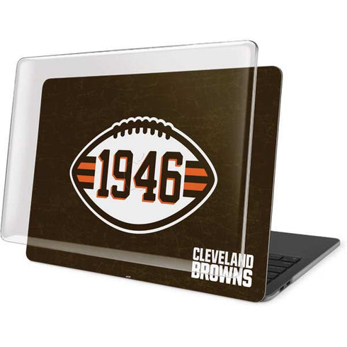 NFL Cleveland Browns Alternate Distressed MacBook Pro 16in (2019-20) Case plus Skin