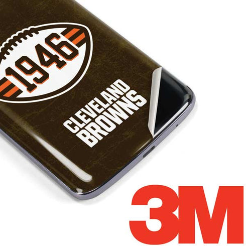 NFL Cleveland Browns Alternate Distressed Moto E5 Plus Skin