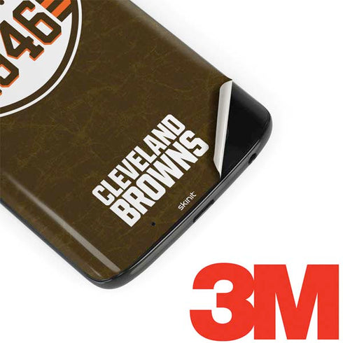 NFL Cleveland Browns Alternate Distressed Moto G6 Skin