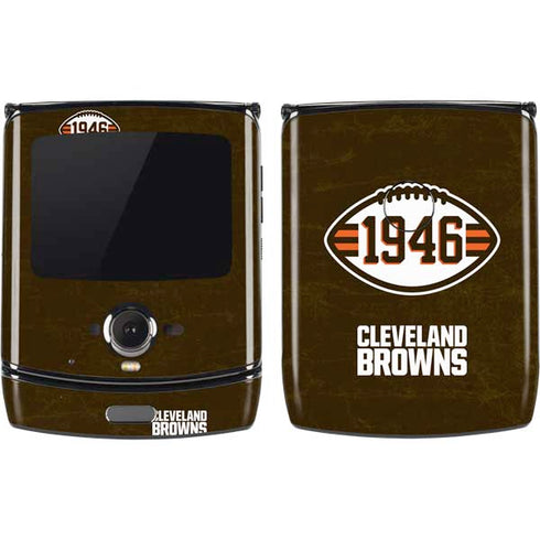 NFL Cleveland Browns Alternate Distressed Motorola RAZR Skin