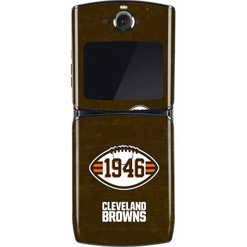 NFL Cleveland Browns Alternate Distressed Motorola RAZR Skin