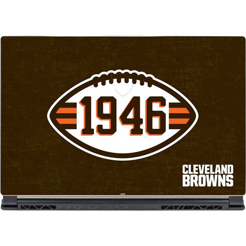 NFL Cleveland Browns Alternate Distressed MSI GS65 Stealth Laptop Skin