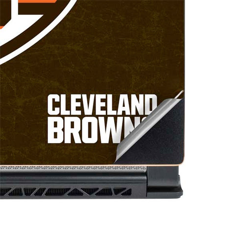 NFL Cleveland Browns Alternate Distressed MSI GS65 Stealth Laptop Skin
