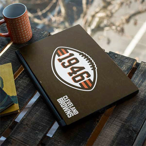 NFL Cleveland Browns Alternate Distressed MSI GS65 Stealth Laptop Skin