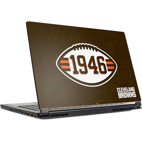 NFL Cleveland Browns Alternate Distressed MSI GS65 Stealth Laptop Skin