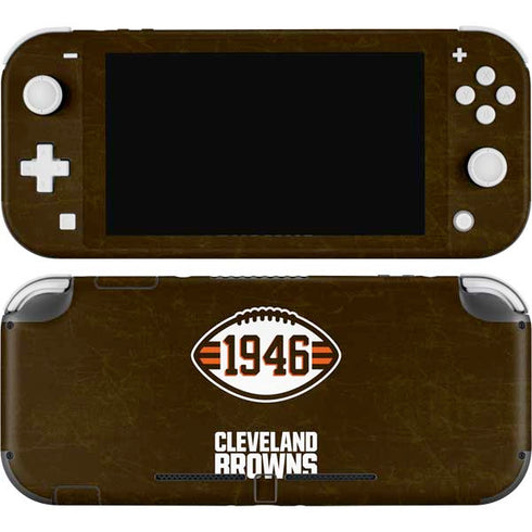 NFL Cleveland Browns Alternate Distressed Nintendo Switch Lite Skin