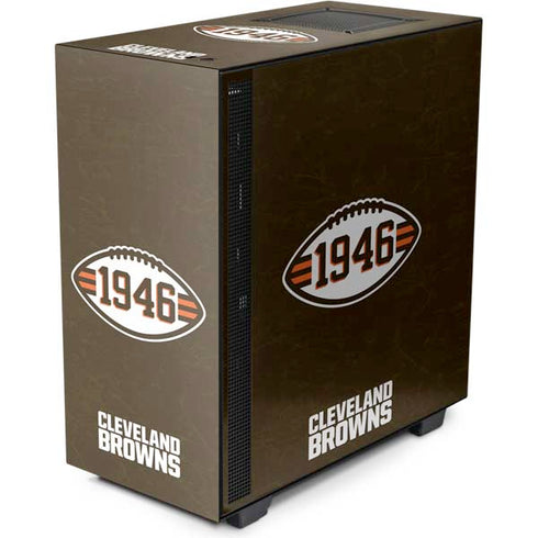 NFL Cleveland Browns Alternate Distressed NZXT H510 Compact ATX Mid-Tower Case Skin
