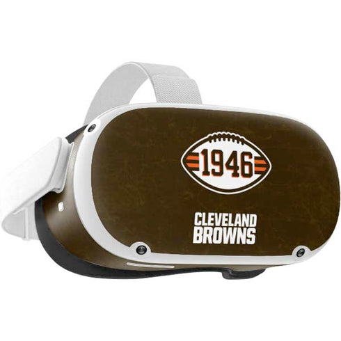 NFL Cleveland Browns Alternate Distressed Oculus Quest 2 Skin
