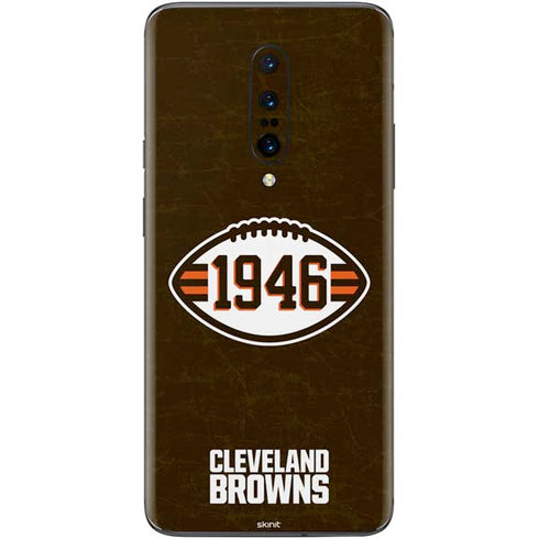 NFL Cleveland Browns Alternate Distressed OnePlus 7 Pro Skin