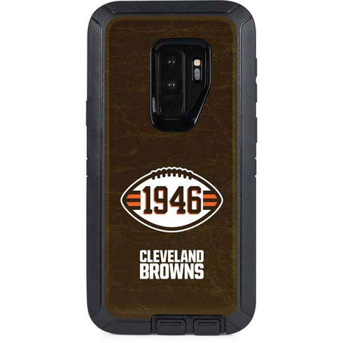 NFL Cleveland Browns Alternate Distressed Otterbox Defender Galaxy Skin