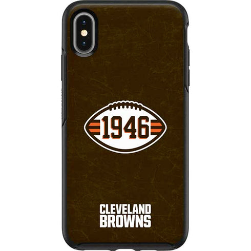 NFL Cleveland Browns Alternate Distressed Otterbox Symmetry iPhone Skin