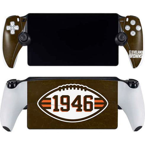 NFL Cleveland Browns Alternate Distressed PlayStation Portal Remote Player Skin