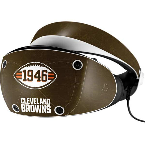 NFL Cleveland Browns Alternate Distressed PlayStation VR2 Skin